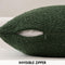Pack 1 Decor,18x18 Inch MIULEE Textured Boucle Throw Pillow Cover Dark Green Accent Solid Lumbar Pillow Case Decorative