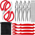 TORINALITAL 14PCS Crab Leg Crackers and Tools - Lobster Crackers and Picks Set
