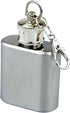 SE Stainless Steel Drinking Hip Flask, 1 oz, with Attached Screw Cap for Camping and Events