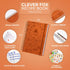 Clever Fox Recipe Book Spiral – Make Your Own Family Cookbook – Blank Recipe Notebook Organizer – Empty Cooking Journal to Write In Recipes – Medium Size, 6.3”x8.3”, Hardcover (Orange) by Clever Fox