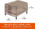 32" 22" 17" Modern Leisure Monterey Patio Ottoman/Side Table Cover - Water-Resistant Fabric - Heavy-Duty Protection
