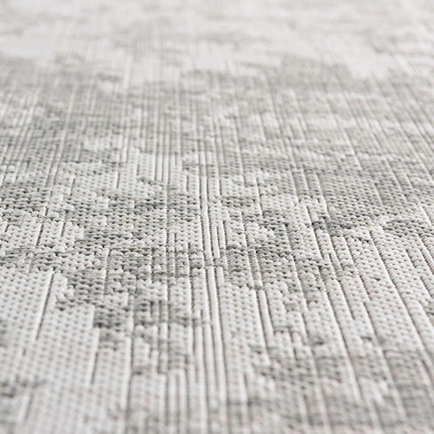 Unique Loom Outdoor Area Rug - Dubai, 2' 2" x 3' 1" Rectangle, Gray/Ivory Collection