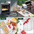 Small Baking Sheet with Rack Set - 2 Small Cookie Sheets + 2 Small Baking Racks, CEKEE Stainless Steel