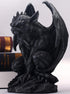 JORAE Winged Gargoyle Statue, Indoor Outdoor Home Decor Sitting Guardian Sculpture, 9 in Polyresin