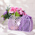 Hsei 16-Piece Girls' Jelly Beach Tote Bags for Easter - Reusable Plastic Gift Baskets