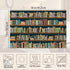 Set 6,Library 12x18 Inch Bookshelf Placemats of Book Place Mats Heat Resistant Washable Non-Slip Table Mats for Party