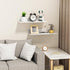 Wisfame 2 Pack, 11.8Inch, Adhesive Wall Shelf Modern Floating Shelves for Wall Metal Wall Mounted Display Ledge Shelf