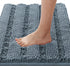 H.VERSAILTEX Non Slip Bath Mats for Bathroom, Luxury Chenille Striped Absorbent Non Skid Fluffy Soft Washable Rugs