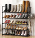 Organizer,5 20-25 Metal Shoe Tiers Shoe Storage Shoe Rack with Hooks,Fit Pairs,Adjustable Shoe Shelf