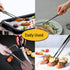JETKONG 2 Pcs 12-Inch Food Tweezer Tongs, Stainless Steel Kitchen Cooking Tweezers