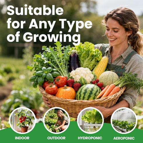 55 Pack 39,000+ (55 Vegetable Seeds Variety - Heirloom Seeds for Planting Vegetables and Fruits, Non-GMO Garden Seeds