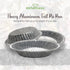 KitchenDance Disposable Aluminum Foil Mini Pie Pan, 6 Inches Round, Pack of 50
