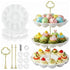 3 36 Countertop Tier Ceramic Easter Deviled Egg Platter Hole Deviled Egg Tray Container, Detachable Eggs Holder Tower