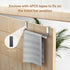 Stainless Steel Over Door Towel Rack Bar Holders, 2 Pack for Universal Fit on Over Cabinet Doors (Silver)