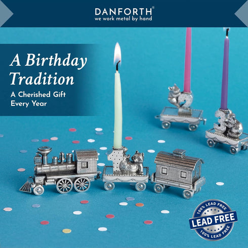 DANFORTH Birthday Train (7 - Fawn), Handcasted Pewter, Made in USA