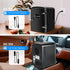 Portable Mini Fridge, 4 Liter 6 Can Cooler and Warmer Compact Refrigerators with Observation Window, 100% Freon-Free &