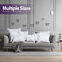 Utopia Bedding Throw Pillows Insert (Pack of 2, White) - 14 x 14 Inches Indoor Decorative Pillows