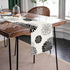 13 36 Inch Black Gray Table Runner Dahlia Pinnata Flower Beige Table Runners Modern Elegant Pompon Farmhouse Geometric