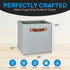 Pomatree 11 Inch Cube Storage Bin - 6 Pack, Linen Fabric Bins for Bedroom, Living Room, Clothes, Toys, Foldable, Silver