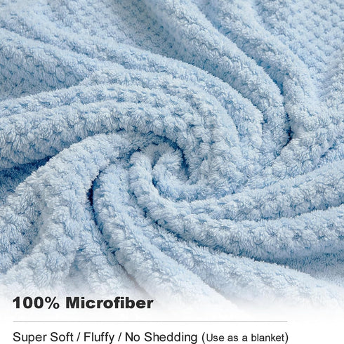 8-Piece Set, 2 2 4 Set Pack 8(Blue) Bath Towel Extra Large Bath Towel Sheets, Hand Towels and Washcloths - Highly