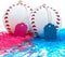 Gender Reveal Baseball Set - (Blue and Pink Balls) Exploding with Powder