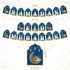WATINC 2 in 1 Ramadan Banner Eid Mubarak Decoration, No DIY Needed Hanging Banners Decor for Home, Tree, Wall 10 Feet