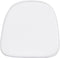 Flash Furniture August Kids Soft White Fabric Chiavari Chair with Cushion