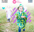 Cozy Birdy Boutique Car Seat Poncho for Kids Safe to Use Over Seat Belts Reversible Warm and Blanket Easy on Easy Off