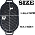 JIN BETTER GRILL PARTS New Skillet with Insulated Wooden Cushion, Removable Handle for Gas Cooktops and Grills