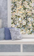 Artscape Star Magnolia Window Privacy Film, Stained Glass Pattern, Non-Adhesive & UV Protection, 24 x 36 inches