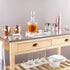 Acrylic Tray Organizer - Clear Minimalist Catchall Holder for Bedside, Bathroom, Office Storage Decor