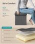 15 Inches 660 lb, ULSF27Z SONGMICS Storage Ottoman, Foldable Small Ottoman Foot Rest, Foot Stool, Cube Ottoman