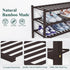 2 Closet, Smiry Shoe Rack, Tier Thick Bamboo Shoe Organizer, Stackable Free Standing Wooden Shoe Storage Shelf