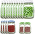 Enkrio 20 PCS Mason Jar Zipper Bags, Reusable Food Storage Bag for Snack, Airtight Zipper Sealed
