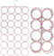 Super Z Outlet Foldable Clothing Closet Hanger, 28 Ring Hole Slots Organizer, Multicolor
