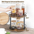 2 Countertop SR22BR YATINEY Lazy Susan Organizer, Rotating Spice Rack, Tier Spice Turntable Organizer, Industrial