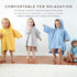 2-3T 100% 2-3T) Hooded Poncho Towel - Organic Cotton, Absorbent & Lightweight for Toddler Boy & Girl, Bath, Pool
