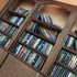 200 9.84 7.87 Inches Anxiety Bookshelf with Unique Miniature Books - x - Creative Display and Relaxation Decor, Shake