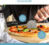 KitchenCraft Pizza Cutter Wheel, Stainless Steel, 20 cm, with Nylon Handle