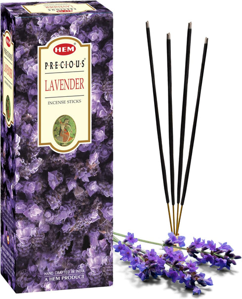 HEM Lavender Incense Sticks, Pack of 120, Natural Relaxing Aromatherapy Gift Set