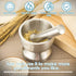 Stainless Steel Mortar and Pestle Set, Heavy Duty Spices Grinder Pill Crusher with Silicone Protective Lid for