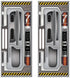 Beistle Set of 2 Plastic Spaceship Door Covers - Outer Space Galaxy Alien Theme Birthday Decorations