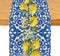 UEQIKI Blue Tiles Lemon Table Runner for Home Party Decorations Seasonal Summer Washable
