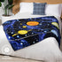 Dawhud Direct Fleece Throw Blanket - 50x60-Inch Plush Space Design for Kids and Adults, Soft and Cozy