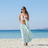 WETCAT Turkish Beach Towel, Oversized (38"x71"), 100% Cotton, Quick Drying & Lightweight for Travel (Aquamarine)