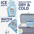 2 Large Leakproof Ice Bags. The original reusable Ice Pack for Coolers - Drop in Cubed Ice & Make Cold, Dry Freezer Packs for Coolers - Drink your ice when it melts. by Ice Lock