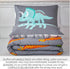 Set Sets 3 RYNGHIPY Dinosaur Kids Comforter Cartoon Dinosaur Bedding for Boys Pieces Full Microfiber Comforter