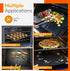 Thick Heavy Duty Oven Liners for Electric Oven | 3 Pack Non-Stick Reusable Oven Mats | BPA & PFOA Free