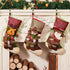Christmas Stocking Holders for Mantle, Set of 6 Mantle Clip Fireplace Hooks for Holiday Decoration Supplies - Brass