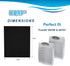 HQRP 6-Pack Carbon Filters Compatible with Hamilton Beach 04922, Fits TrueAir 04160, 04161, 04912 HEPA Filter